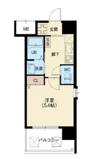 スプランディッド元町山手【6階】の間取り