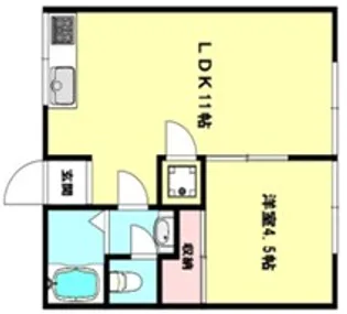 BLAN CUBE 大池【1階】の間取り