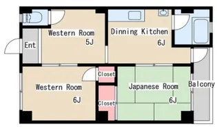 丸吉マンション【2階】の間取り