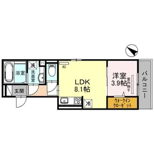 ブリランテ川西通【1階】の間取り