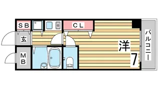 ステーションプラザ神戸西【11階】の間取り