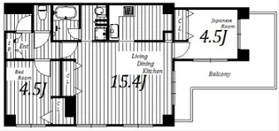 ワコーレハーバークレア神戸【10階】の間取り
