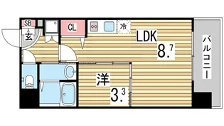 HMレジデンス【3階】の間取り