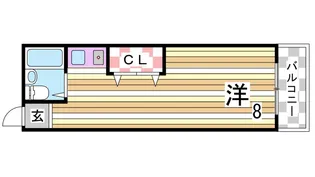 メゾーネ中尾【2階】の間取り