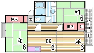 ファミールタカセ【2階】の間取り