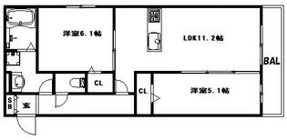 licorice A棟(リコリス)【3階】の間取り