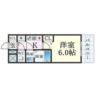 プレサンス新神戸駅前【7階】の間取り