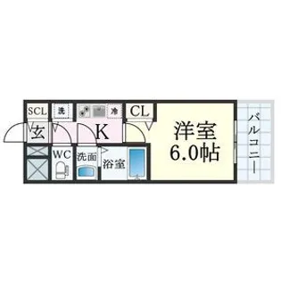 プレサンス新神戸駅前【8階】の間取り