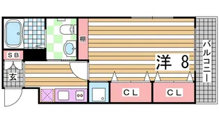 M’s三宮【4階】の間取り