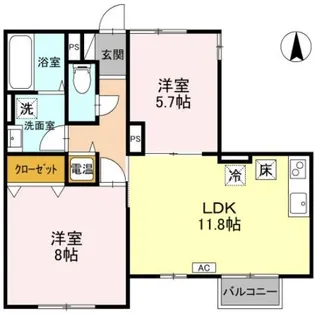 HITOMI DORMITORY【1階】の間取り