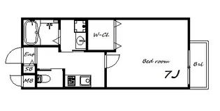 ワコーレヴィータ神戸グランパルク【1階】の間取り
