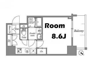 GENOVIA神戸湊川公園【13階】の間取り