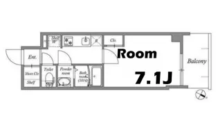 GENOVIA神戸湊川公園【13階】の間取り