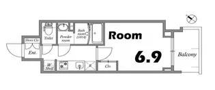 GENOVIA神戸湊川公園【12階】の間取り