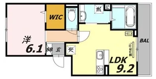 プランドールハイム【3階】の間取り