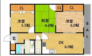 グリーンヒル3【2階】の間取り