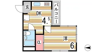 パサージュ北青木【4階】の間取り