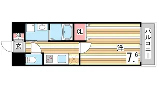 ピアグレース神戸【13階】の間取り