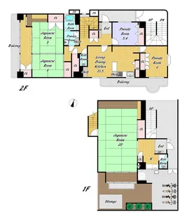 ベルエアー弓ノ木I【1階】の間取り