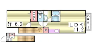 オプティマ【2階】の間取り