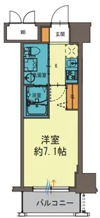 グルーブAriaトアロード【8階】の間取り