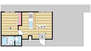 松原マンション【5階】の間取り