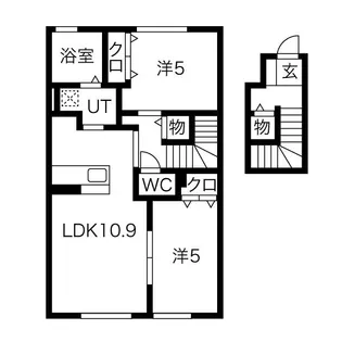 サニーゲイブルズ【2階】の間取り