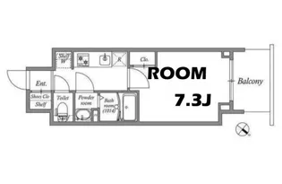 GENOVIA神戸湊川公園【1階】の間取り