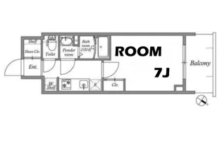 GENOVIA神戸湊川公園【13階】の間取り