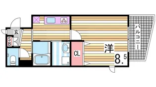 カレントスクエア【4階】の間取り