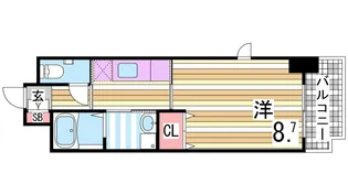カレントスクエア【5階】の間取り