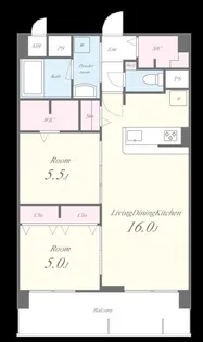 エクセルハイム東灘【2階】の間取り