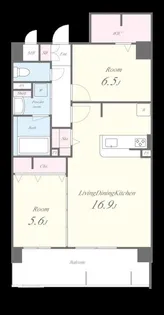 エクセルハイム東灘【2階】の間取り