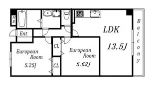 CONTENTO鈴蘭台【3階】の間取り