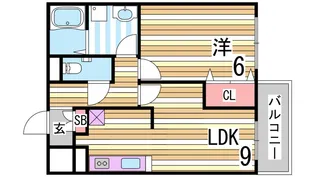 サンビルダー北野 The Base【1階】の間取り