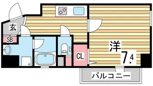 ラウェゾン上沢【5階】の間取り