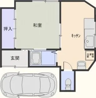 灘ハイツ【-1階】の間取り