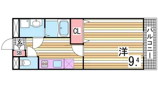エスポワール壱番館【5階】の間取り