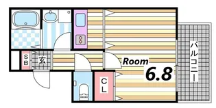 プレサンス三宮花時計前【12階】の間取り