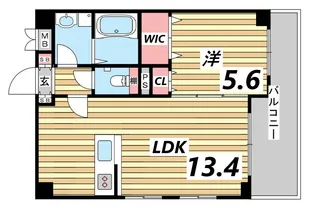 グレンパーク兵庫駅前【1階】の間取り