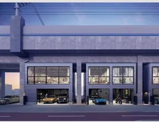 (仮称)東灘高架下ガレージハウス【1階】の外観