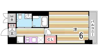 エステムプラザ神戸西IVインフィニティ【9階】の間取り