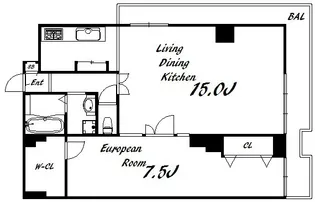 和光ハイマート三宮【5階】の間取り
