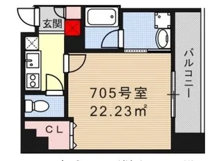 MASANI三宮【7階】の間取り