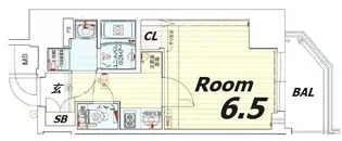 プレサンス神戸元町ミューズ【8階】の間取り