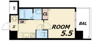 スプランディッド元町山手【8階】の間取り