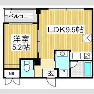 プリオーレリベルタ【2階】の間取り