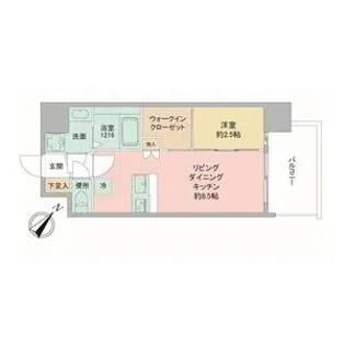 プレリスNEO神戸湊川公園ヴェルト【8階】の間取り