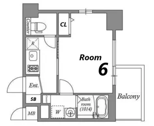 Cion KOBE Bayside【4階】の間取り