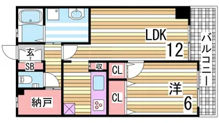 アーバネックス元町通【12階】の間取り